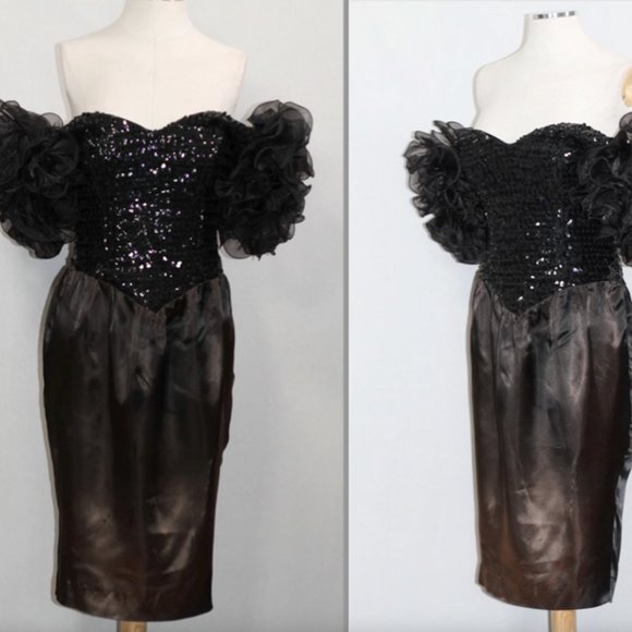 HW Collections Black & Brown Ombre Gown (5/6) - Picture 16 of 16